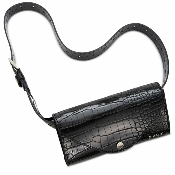 Dkny Accessories - DKNY Croc-Embossed Belt Bag